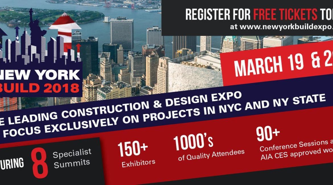 De New York Build wordt gehouden van 2-3 maart 2022