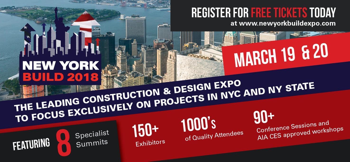 De New York Build wordt gehouden van 2-3 maart 2022